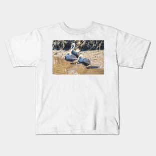Brown pelican in Intracoastal Waterway Kids T-Shirt